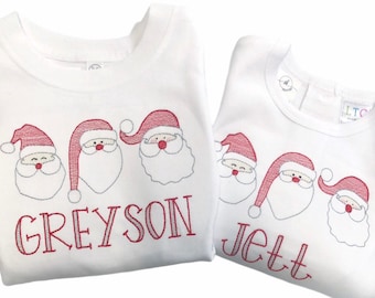 Personalized Christmas Shirt, Boys Christmas Shirt, Girls Christmas Shirt, Santa Christmas Shirt