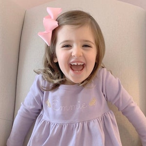 Girls Easter Dress, Personalized Easter dress, infant easter outfit, toddler easter outfit, sk creations, monag