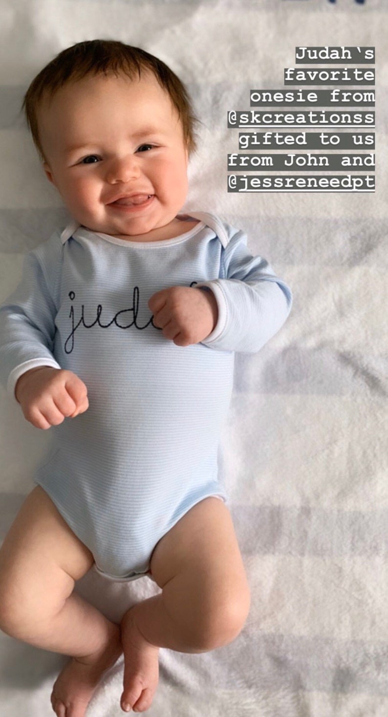 Personalized Baby Boy Outfit Monogrammed Baby Boy Clothing Etsy