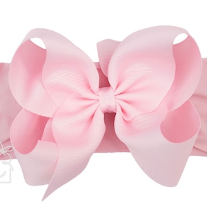 Bow on headband, baby girl bow