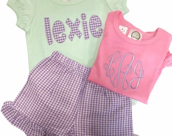 Monogrammed Mystery Short Set