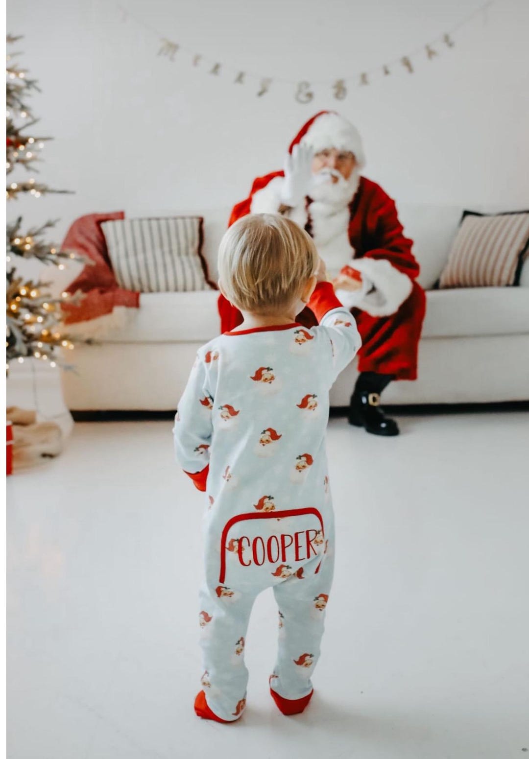 Pigiama natalizio personalizzato, pigiama natalizio per bambini