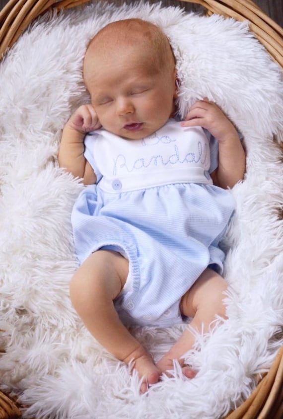 Baby Boy Coming Home Outfit, Monogrammed Coming Home Set, Hospital