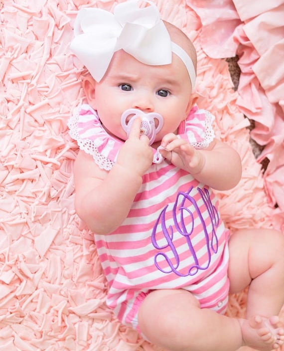 Cute monogrammed baby shop girl clothes