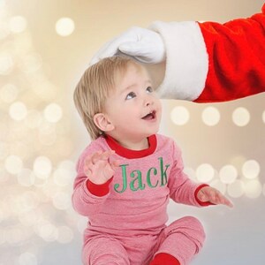 Christmas Morning outfits, personalized Christmas outfit, baby romper, boy image 4