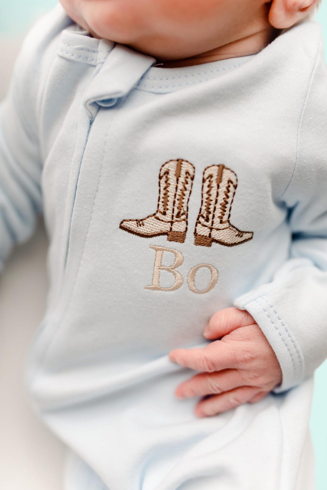 Baby Boy Cowboy Boots Outfit With Name, Western Coming Home Outfit — free download