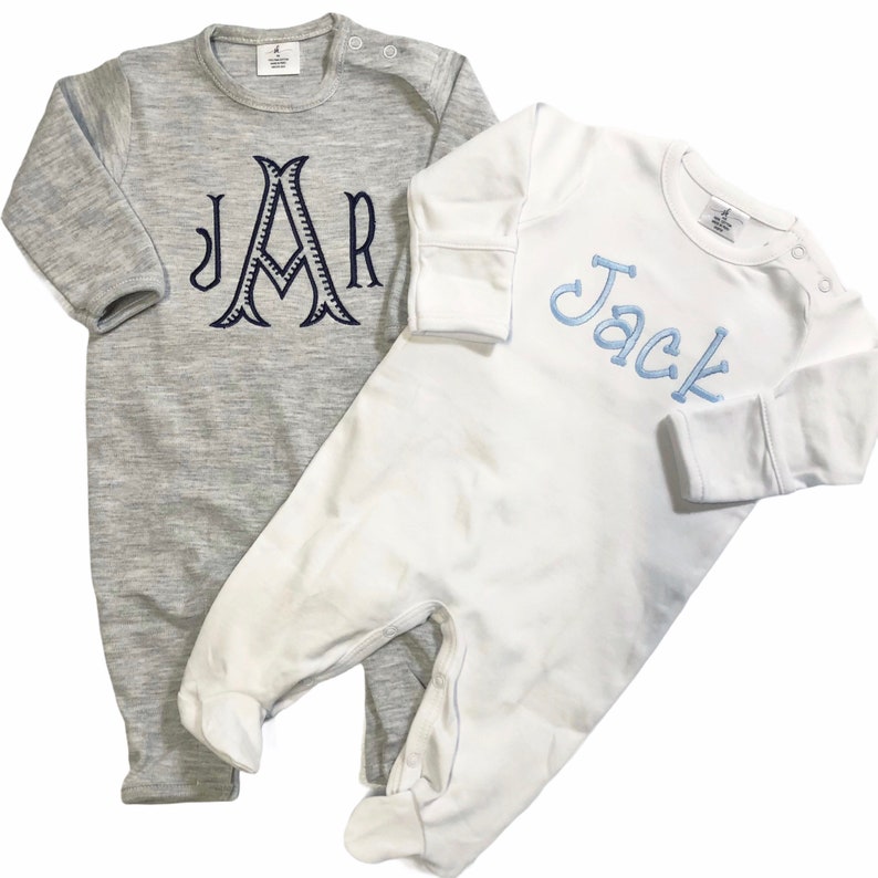 Baby Boy Coming Home Outfit Monogrammed Coming Home Outfit Etsy