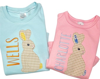 Easter Shirt, kids Easter outfit, personalized Easter shirt, applique Easter Shirt, romper