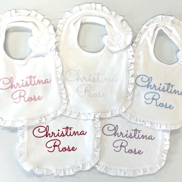 Girls Monogrammed bib, monogrammed burp cloth set, newborn gift, baby shower gift, arb, burp cloth, bib, custom, personalized, girl, boy