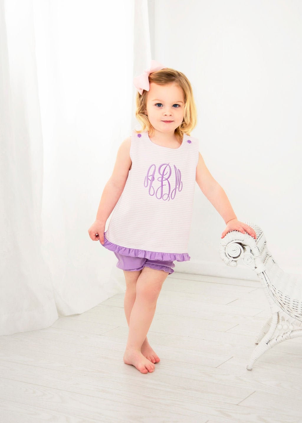Girls Bloomer Set Monogrammed Bloomer Set Girls Summer Etsy UK