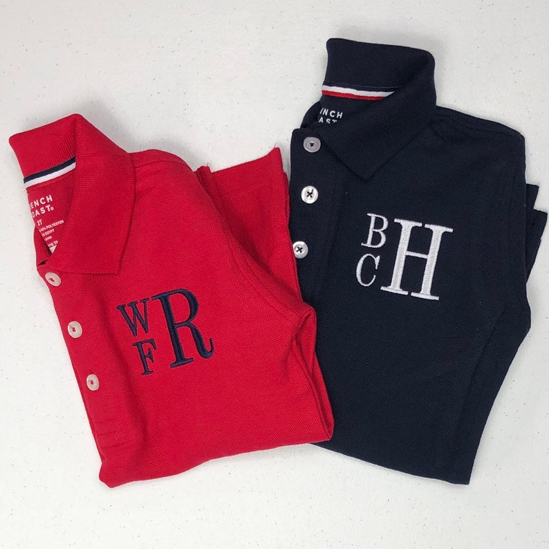 Boys Monogrammed Polo Boys Christmas Shirt Monogram Boys Etsy