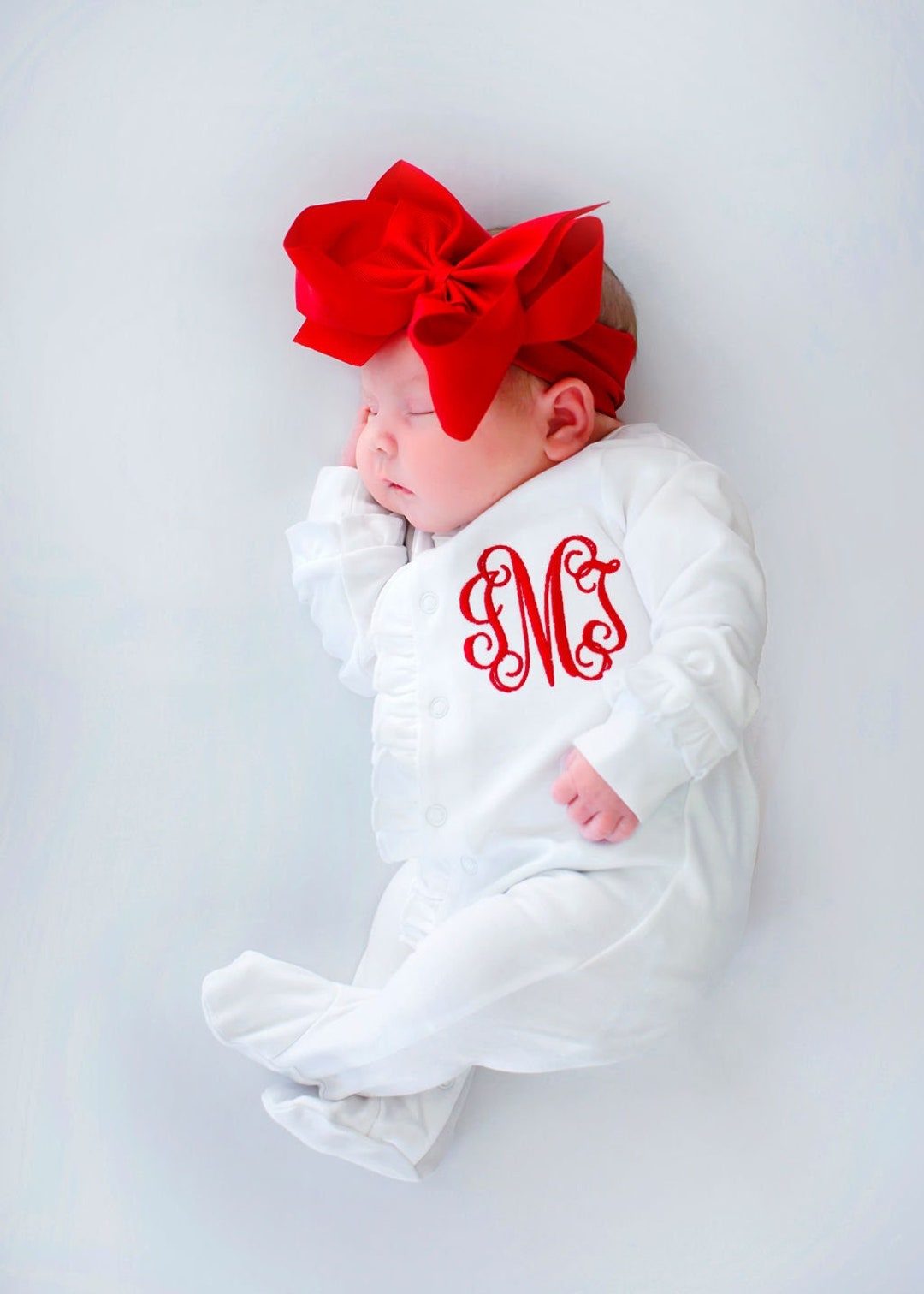 Baby Girl Christmas Outfit, Baby Girl Coming Home Outfit, Baby Girl