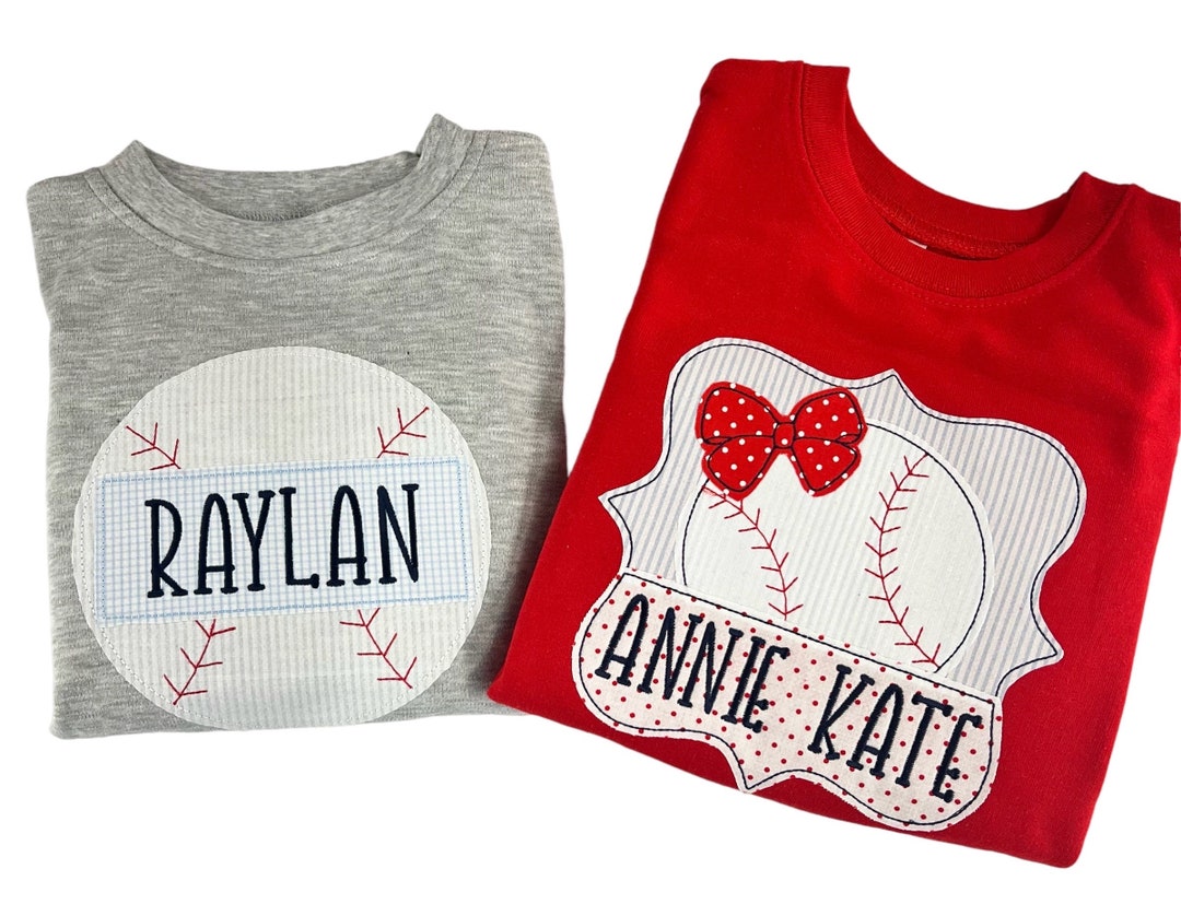 Kids Baseball Shirt, Personalized Baseball Shirt, Sister Baseball Shirt, Monogrammed Baseball