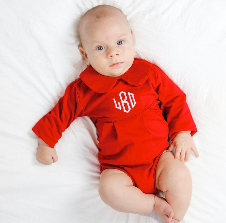 Baby Boy Coming Home Outfit Monogrammed Bubble Photo Outfit Etsy