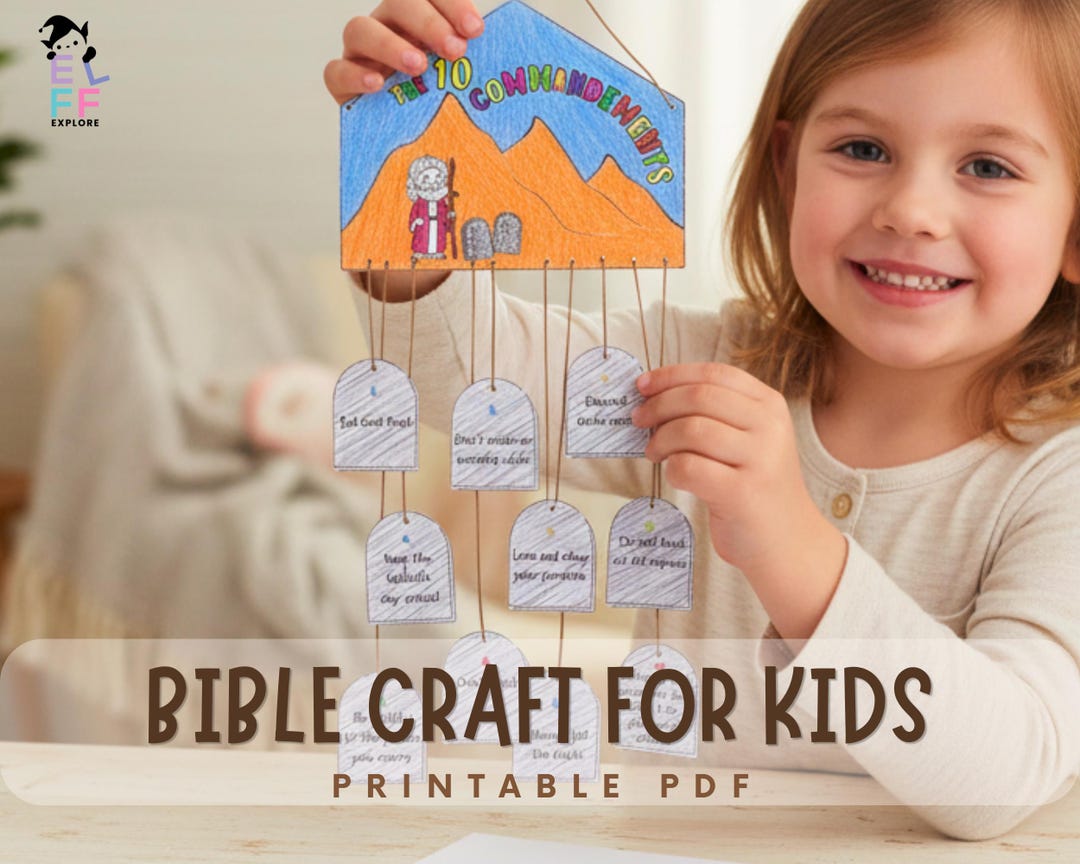 Bible Craft for Kids | Ten Commandments Activity, Sunday School ...