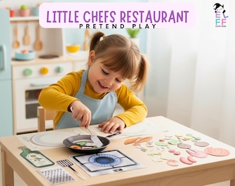 Printable Kids Restaurant: Pretend Play Cooking Set (PDF)