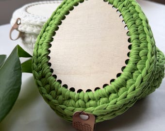 Egg Crochet Storage Basket