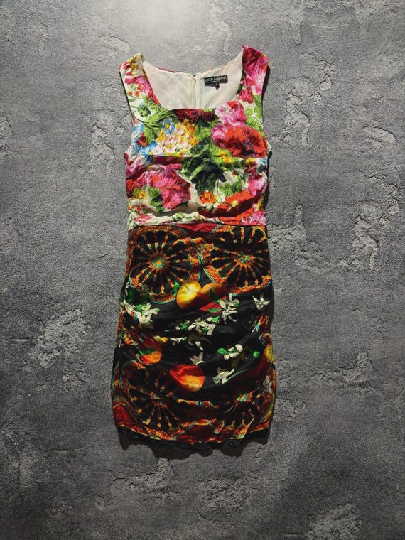 dolce and gabbana floral silk dress Suri Cruise