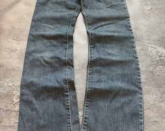 Vintage 00-tals Versace Jeans Couture Y2K Bootcut Utsvängda Jeans Dam Storlek 28 42