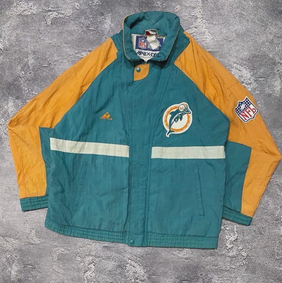 Vintage 90s NFL Miami Dolphins Apex One Retro Jacket Rare - Etsy