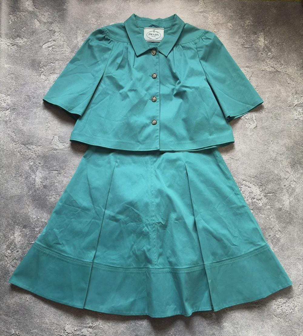 1998aw prada wool velcro set up (44) Prada 44 - Etsy