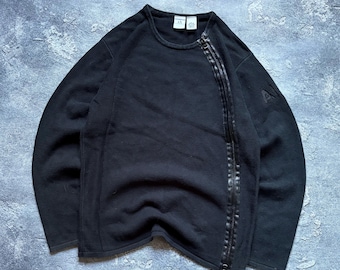 Vintage Armani Exchange Avant Garde Zip Up Sweater Japanese Size L