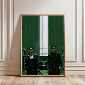 Keanu Reeves - Matrix Movie Poster: Film Art Print