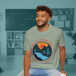 Nature Lover Outdoorsy Homeschool Unisex Softstyle T-Shirt, Teacher Gift, Adventure Tee, Environmentalist Clothing, Earth Day Shirt