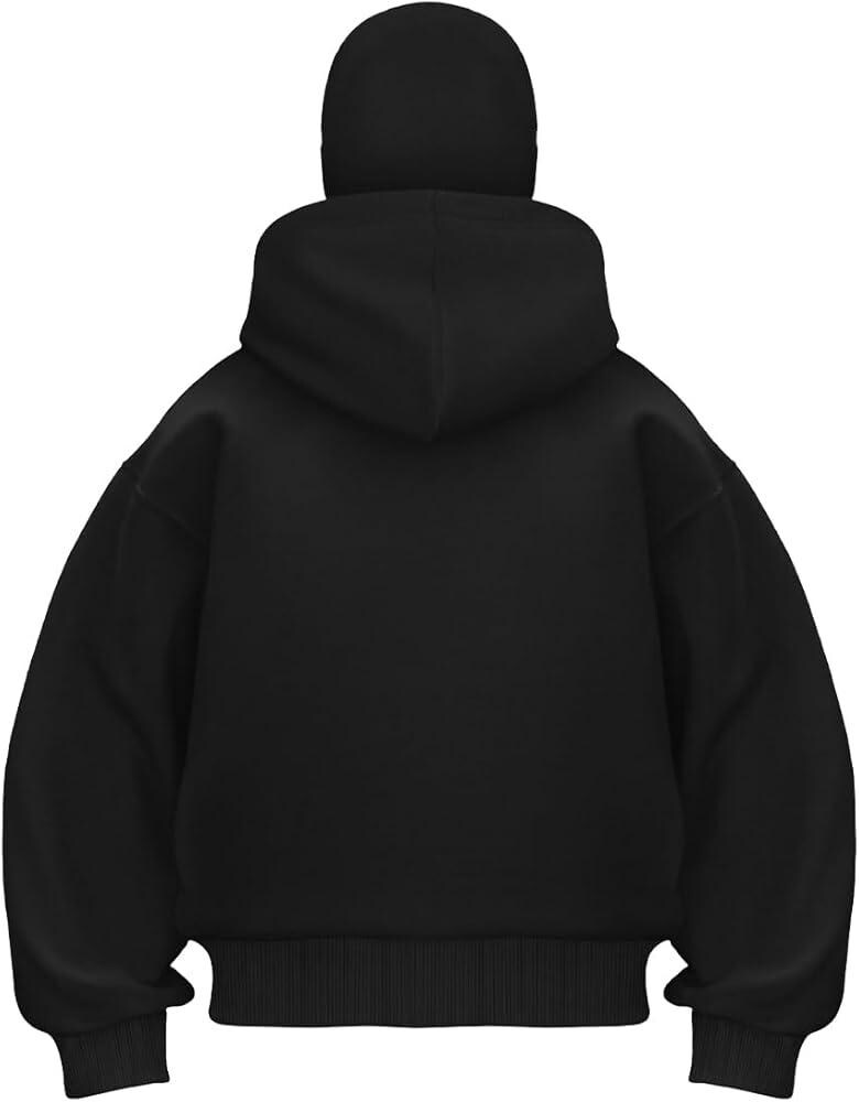 Ninja Black Hoodie | Covered Face Urban Style - Etsy