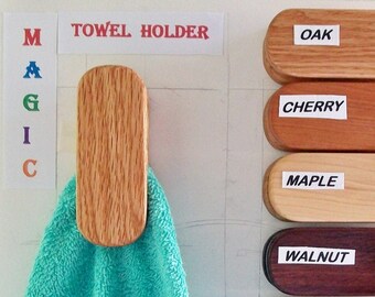 Magic marble towel holder towel hook towel racks hardwoods choices wall mount tape or bracket Kitchen Bath RV Boat Quilt  FREE shipping USA