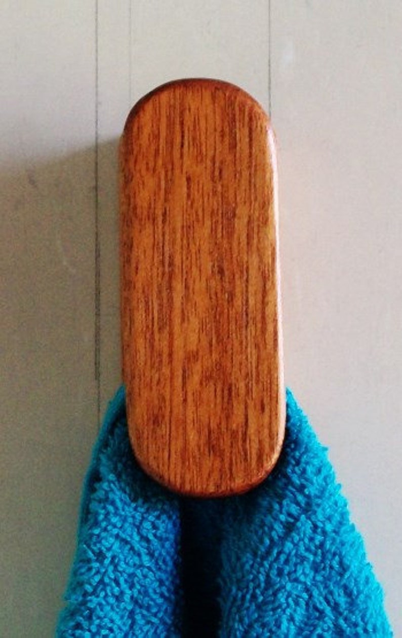 Magic marble towel holder wall hooks self adhesive wood Etsy