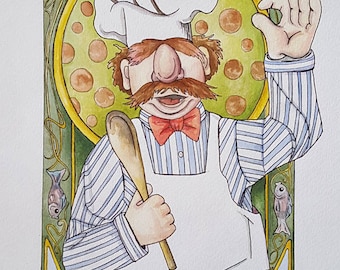 The Muppets Swedish Chef Print