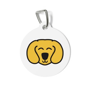 Custom Pet Tag with Adorable Dog Design, Personalized Pet ID, Dog Lover Gift, Pet Accessories, Cute Dog Tag