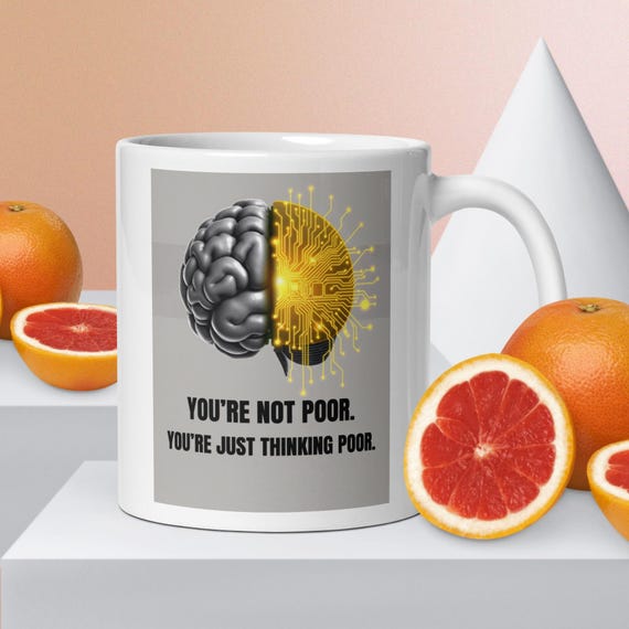 White glossy mug