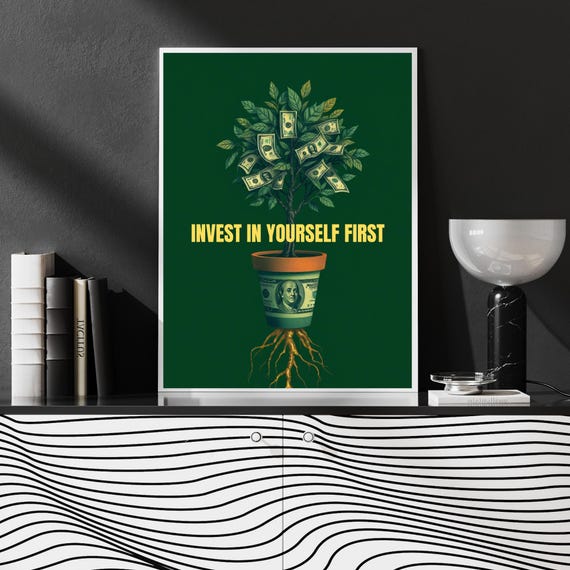 Framed photo paper poster