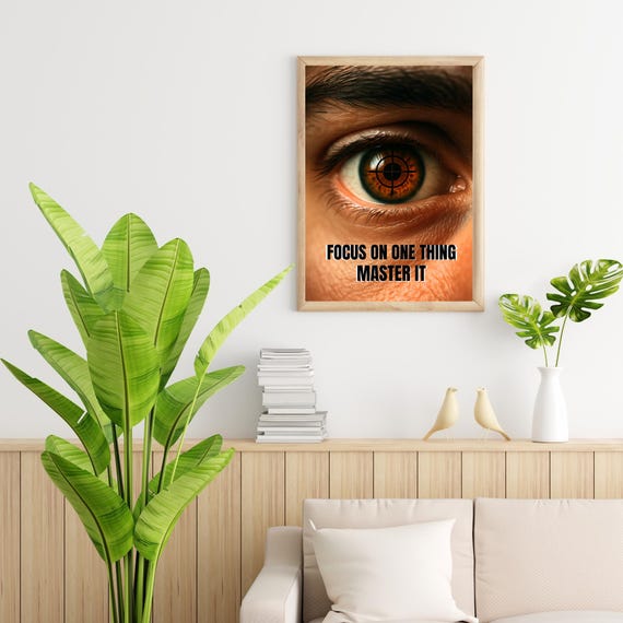 Framed photo paper poster