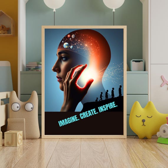 Framed photo paper poster