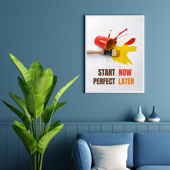 Framed photo paper poster