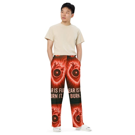 All-over print unisex wide-leg pants