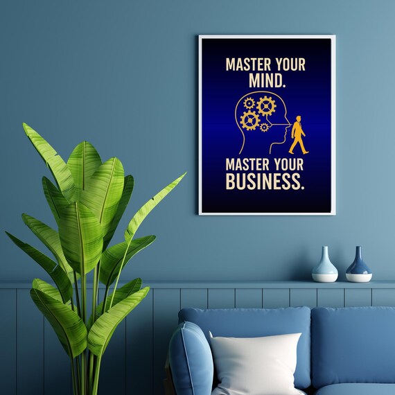 Framed photo paper poster