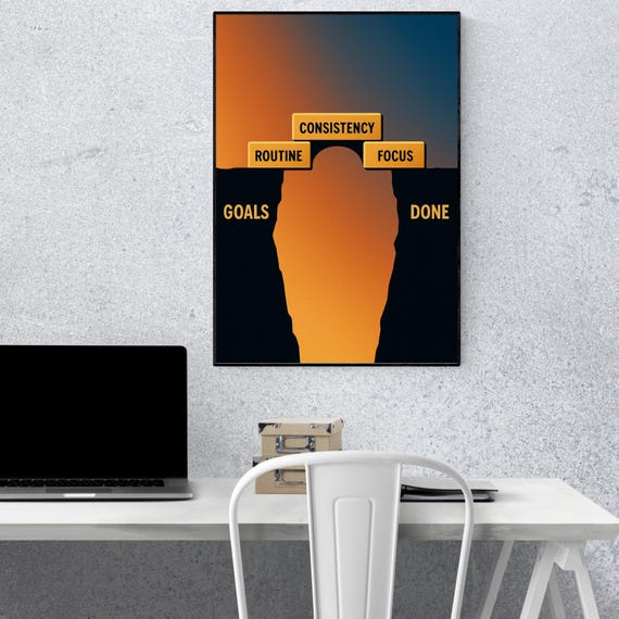 Framed photo paper poster