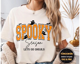 Spooky Season svg  Halloween png svg, Let's go ghouls svg, Spooky vibes png svg, retro Halloween svg, Sublimation png designs