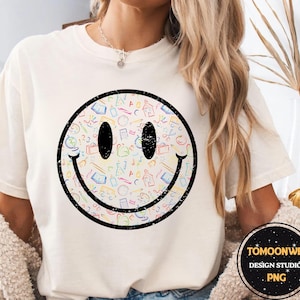 Back to School Png, Smiley Png, First Day Png, Funny Back To School Png, Retro Smile Png, Happy Face Back to School Png, Sublimation Design