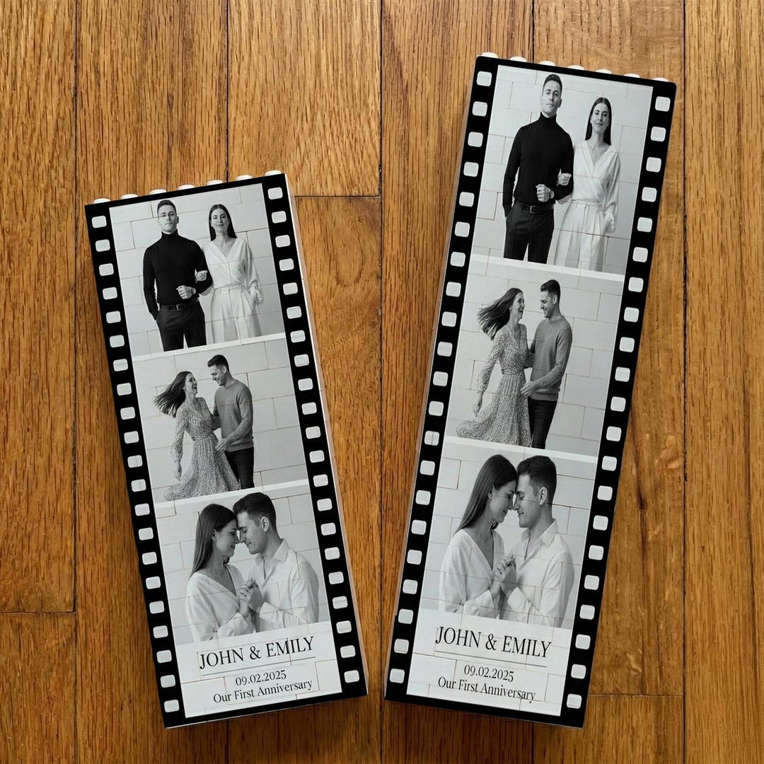 Custom Photo Building Brick Blocks: Personalized Film Strip Picture ...