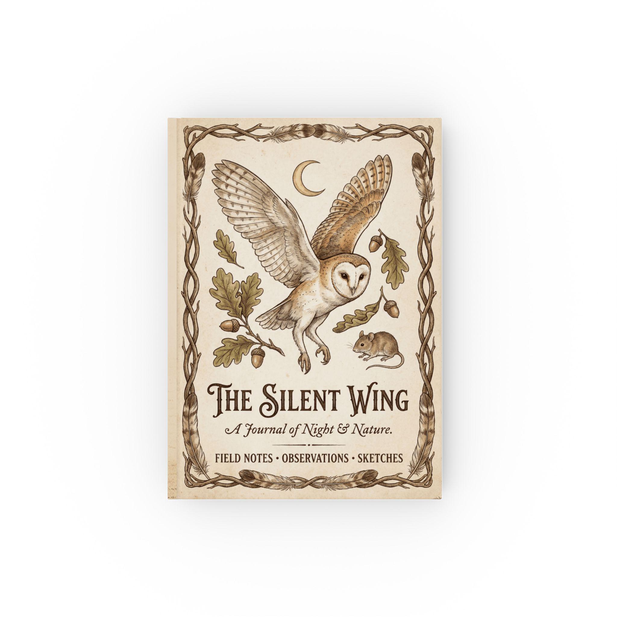 Barn Owl Notebook Hard Backed Journal | Illustrated Wildlife Journal