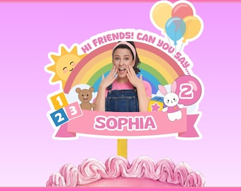Personalized Ms Rachel Birthday Cake Topper (Digital Download)