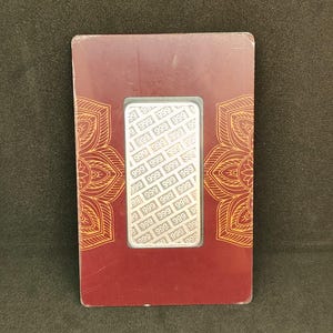 999 Fine Silver Bar, Investment Bullion Ingot with Certificate (Sealed) image 8