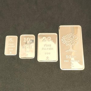 999 Fine Silver Bar, Investment Bullion Ingot with Certificate (Sealed) image 2