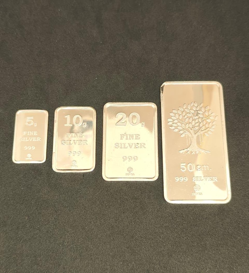 999 Fine Silver Bar, Investment Bullion Ingot with Certificate (Sealed) image 2