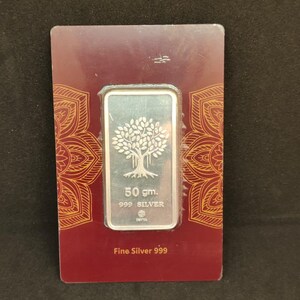 999 Fine Silver Bar, Investment Bullion Ingot with Certificate (Sealed) image 9